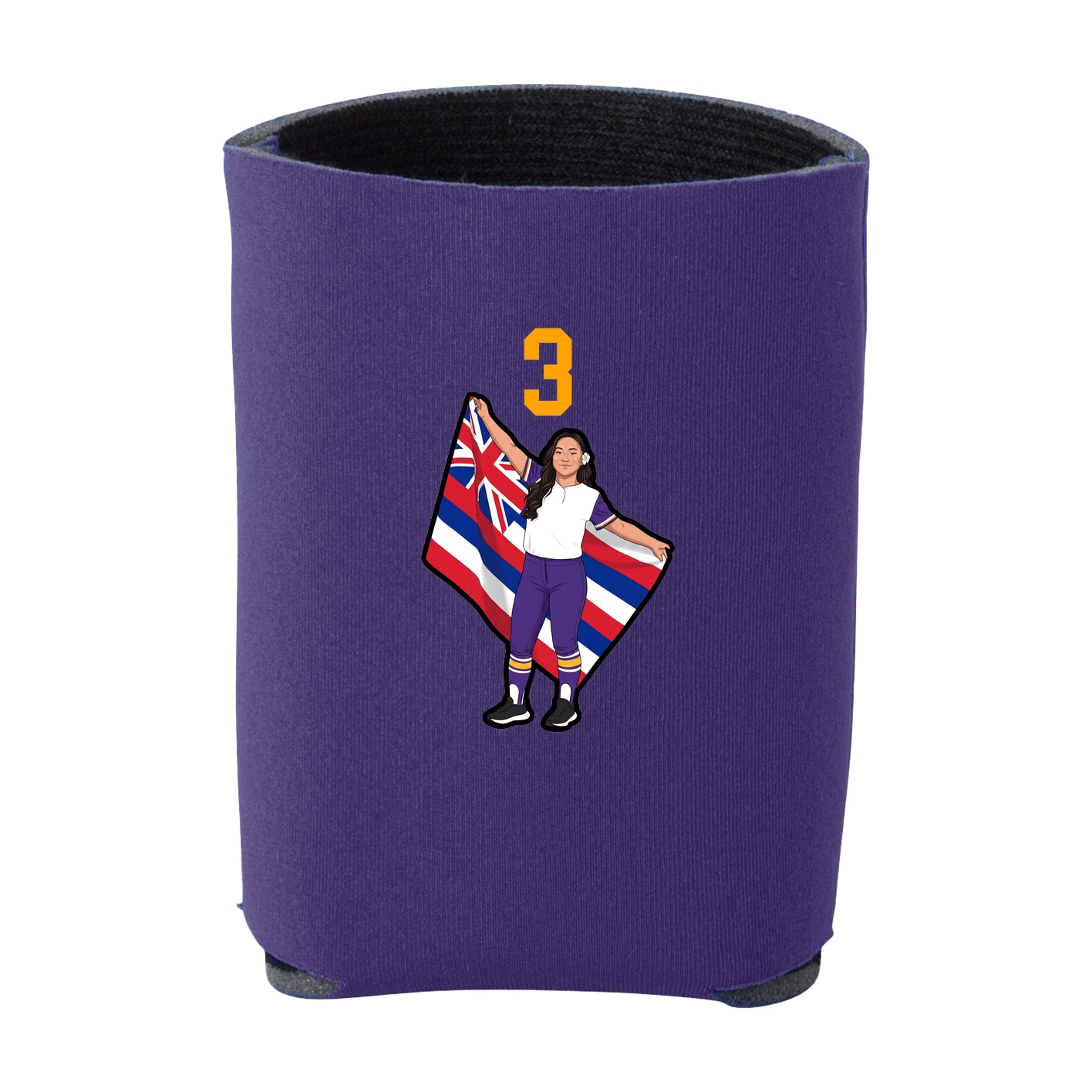 Can Holder — Number Top in Purple