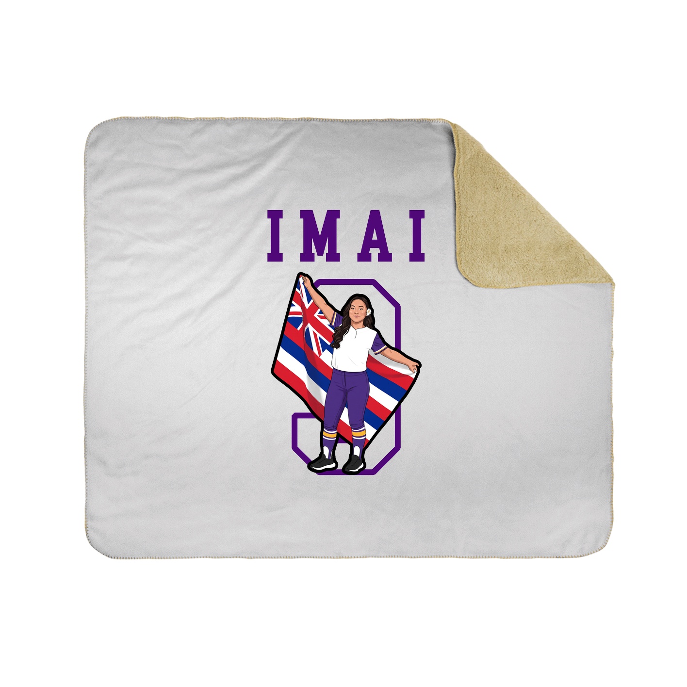 Throw Blanket — Shirsey in White