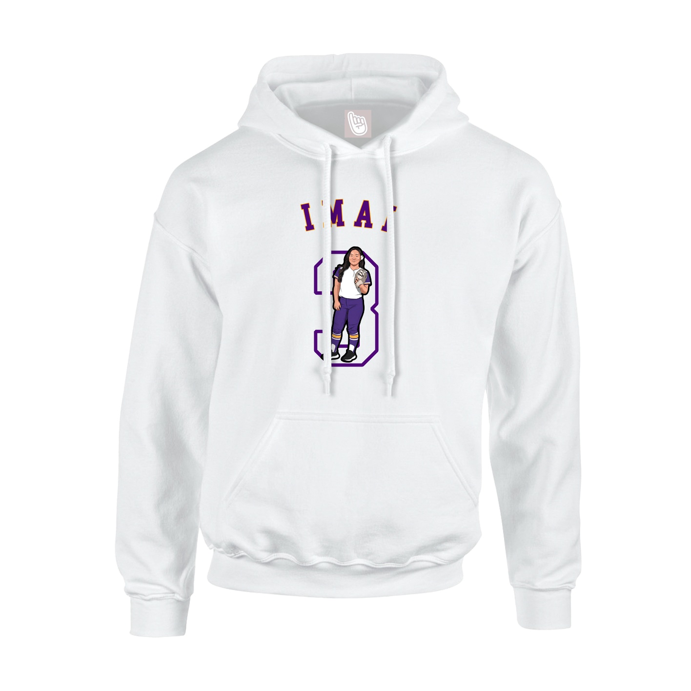 Youth Hoodie — Shirsey Arch in White