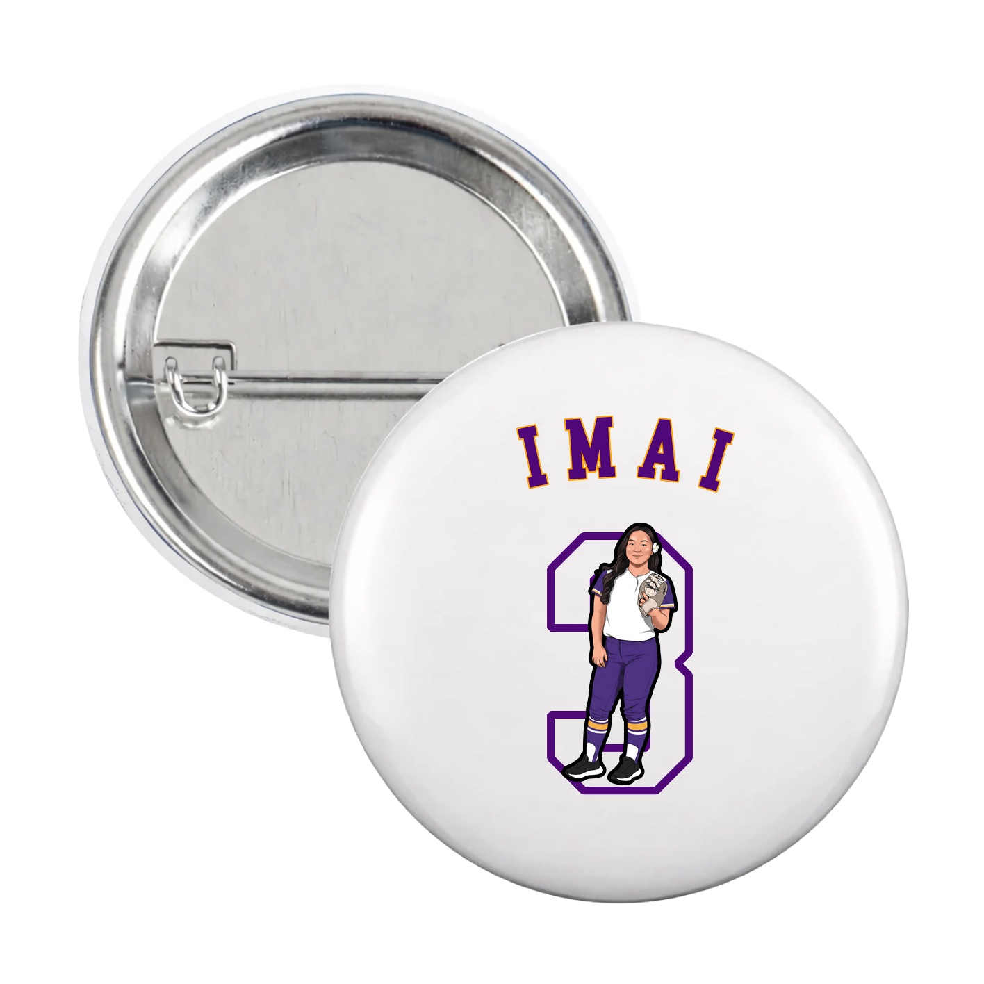 Game Day Button — Shirsey Arch in White