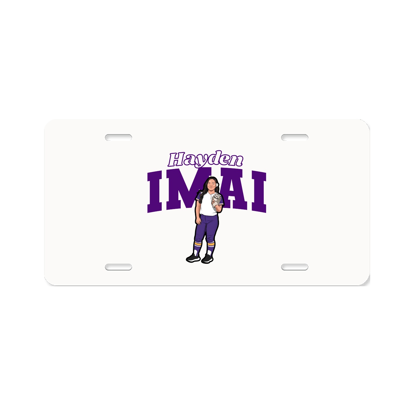 License Plate — Name Arch in Classic