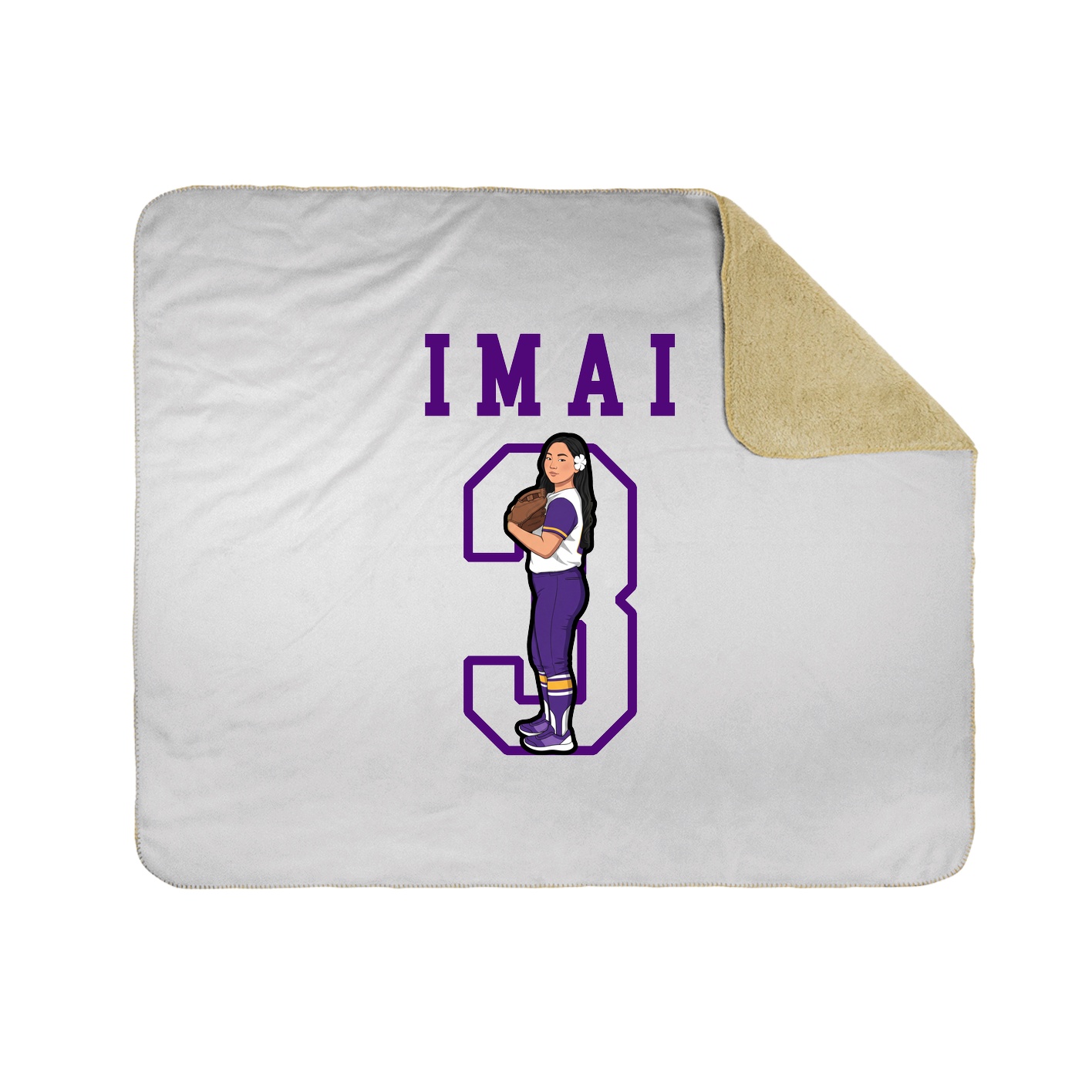 Throw Blanket — Shirsey in White