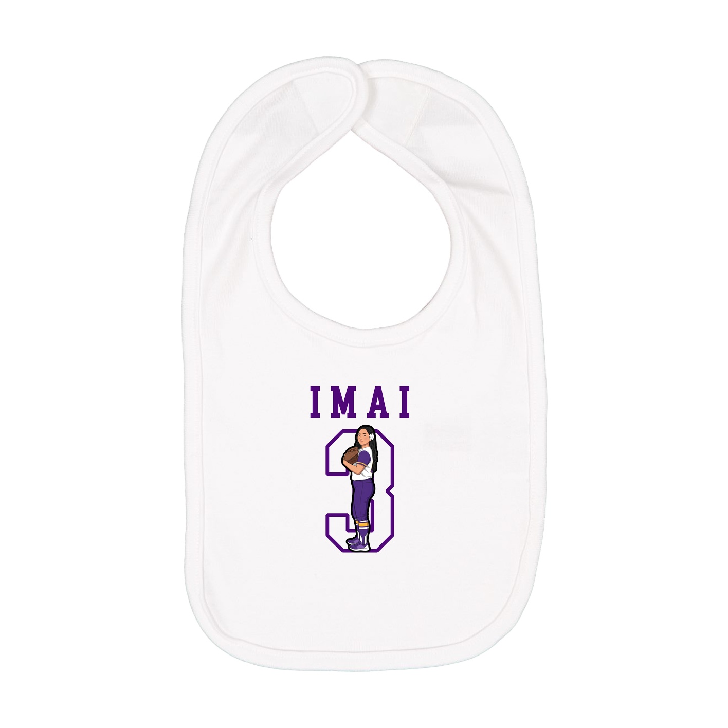 Infant Bib — Shirsey in White