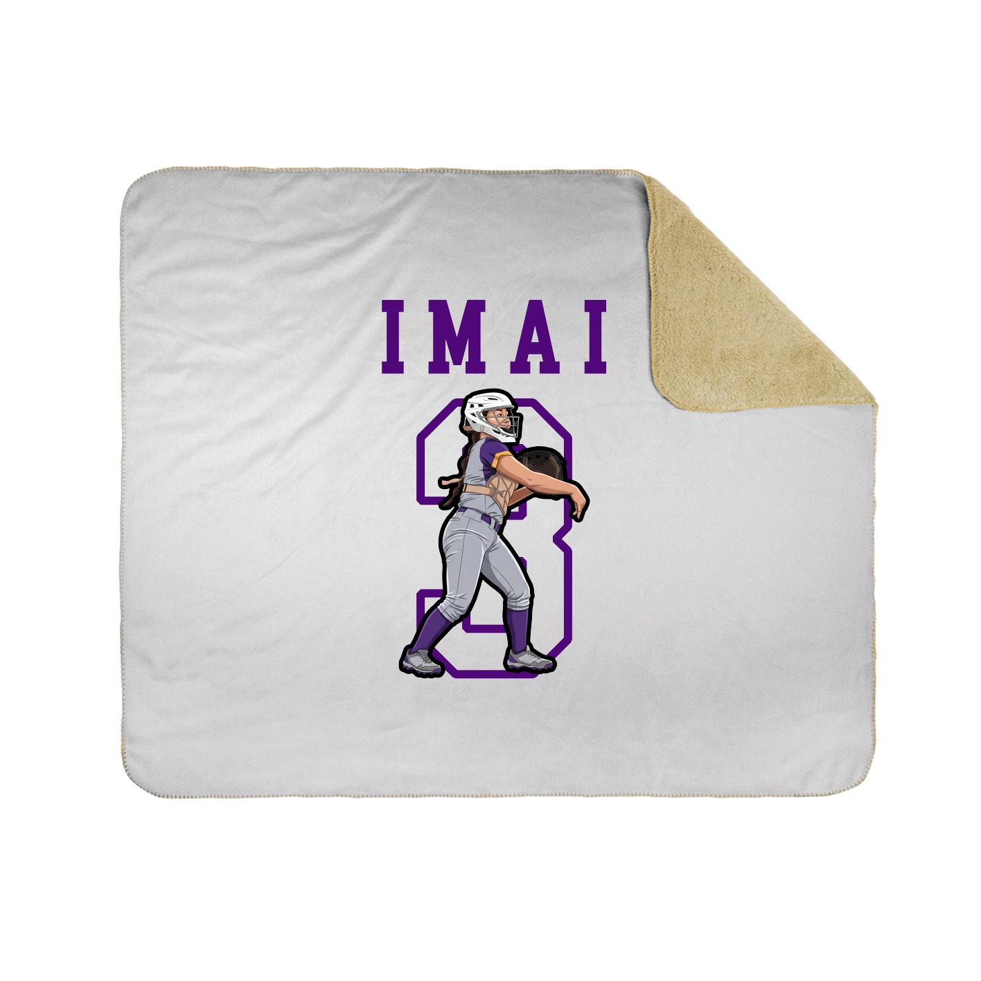 Throw Blanket — Shirsey in White