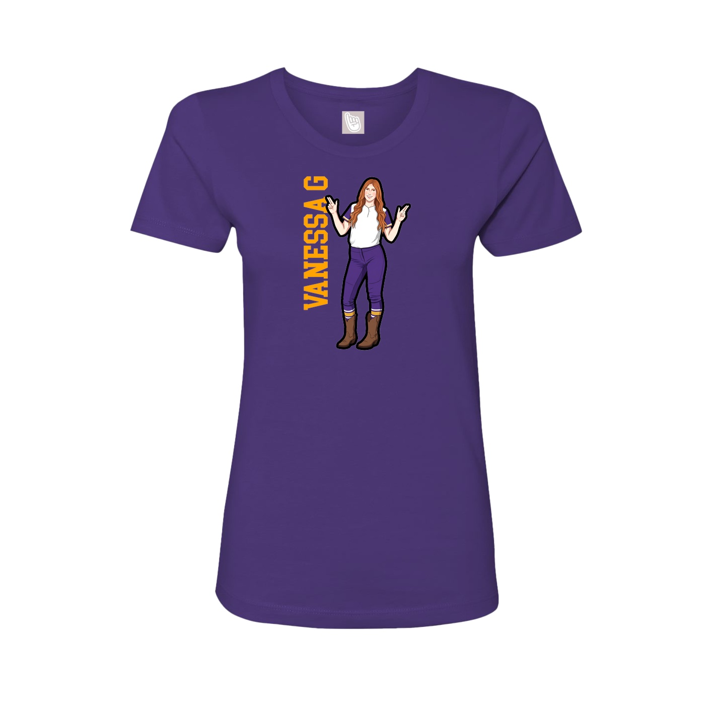 Fitted Women's Tee — Classic in Purple
