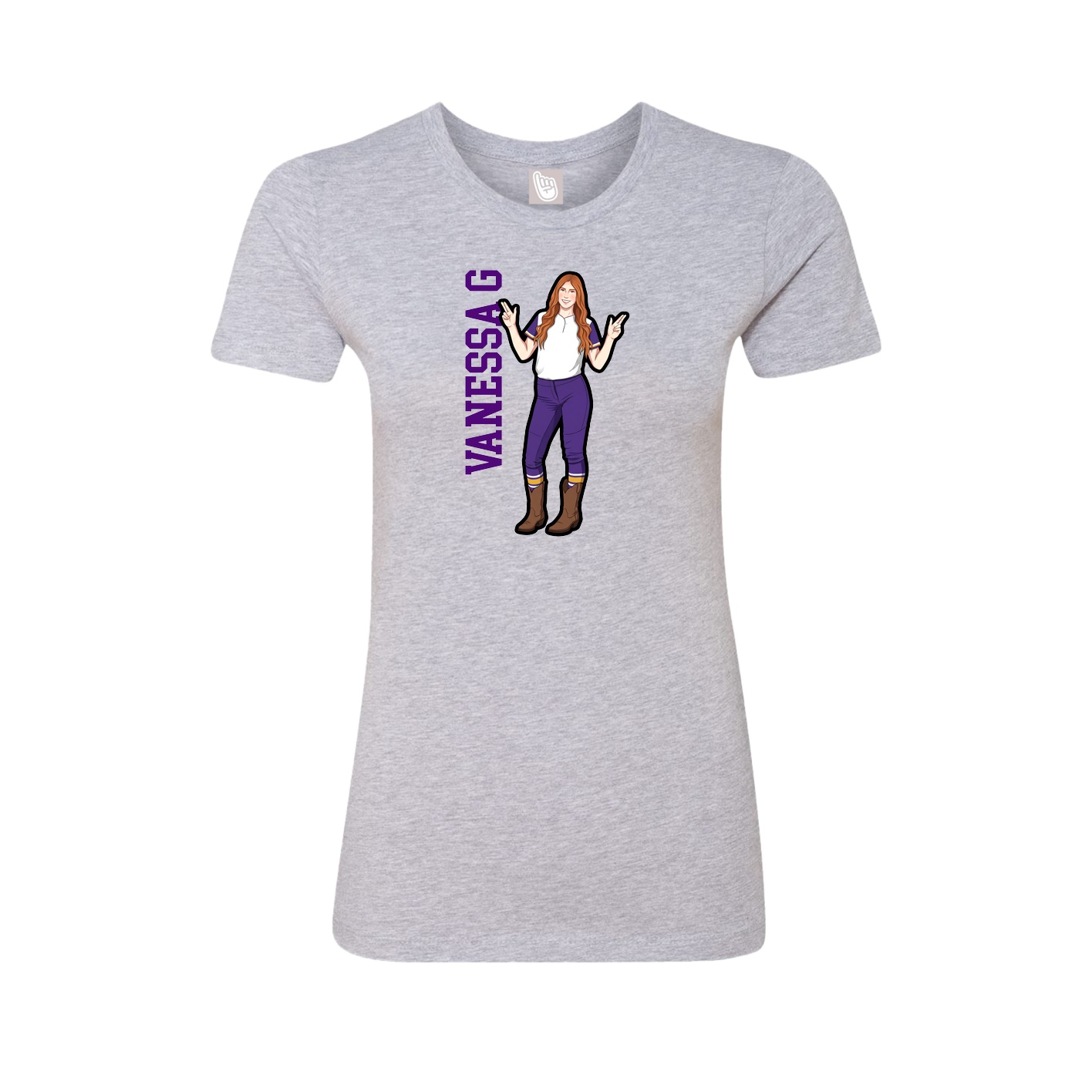 Fitted Women's Tee — Classic in Grey