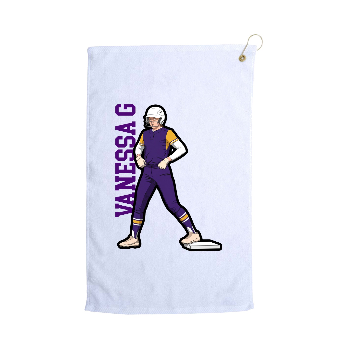 Golf Towel — Classic in White