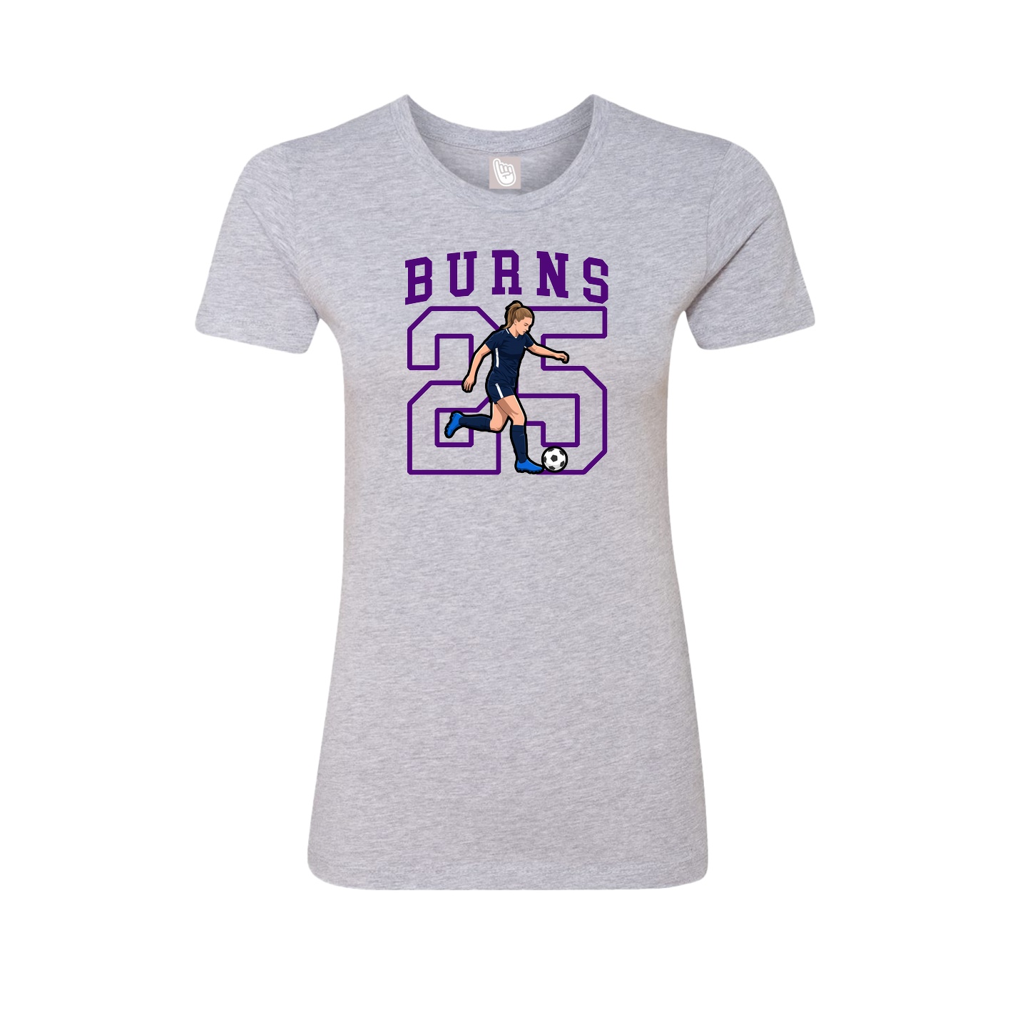 Fitted Women's Tee — Shirsey in Grey