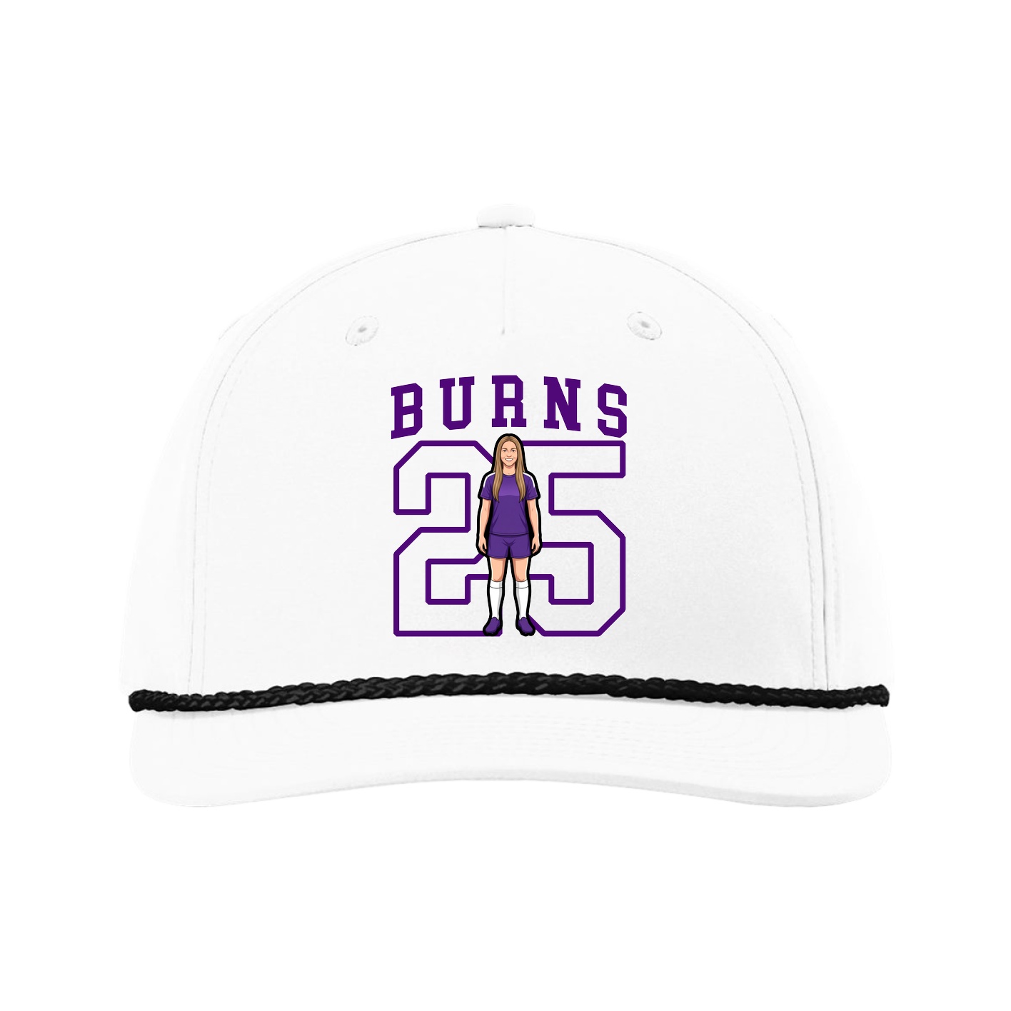 Five-Panel Classic Rope Cap — Shirsey in White