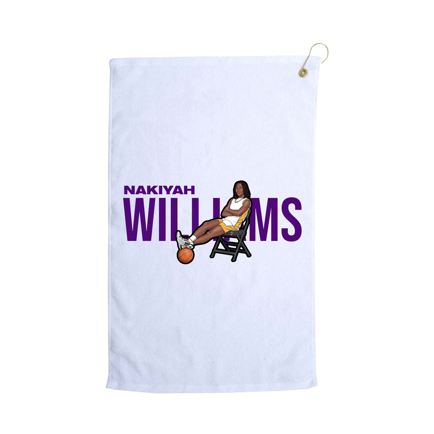 Golf Towel — Player Name in White