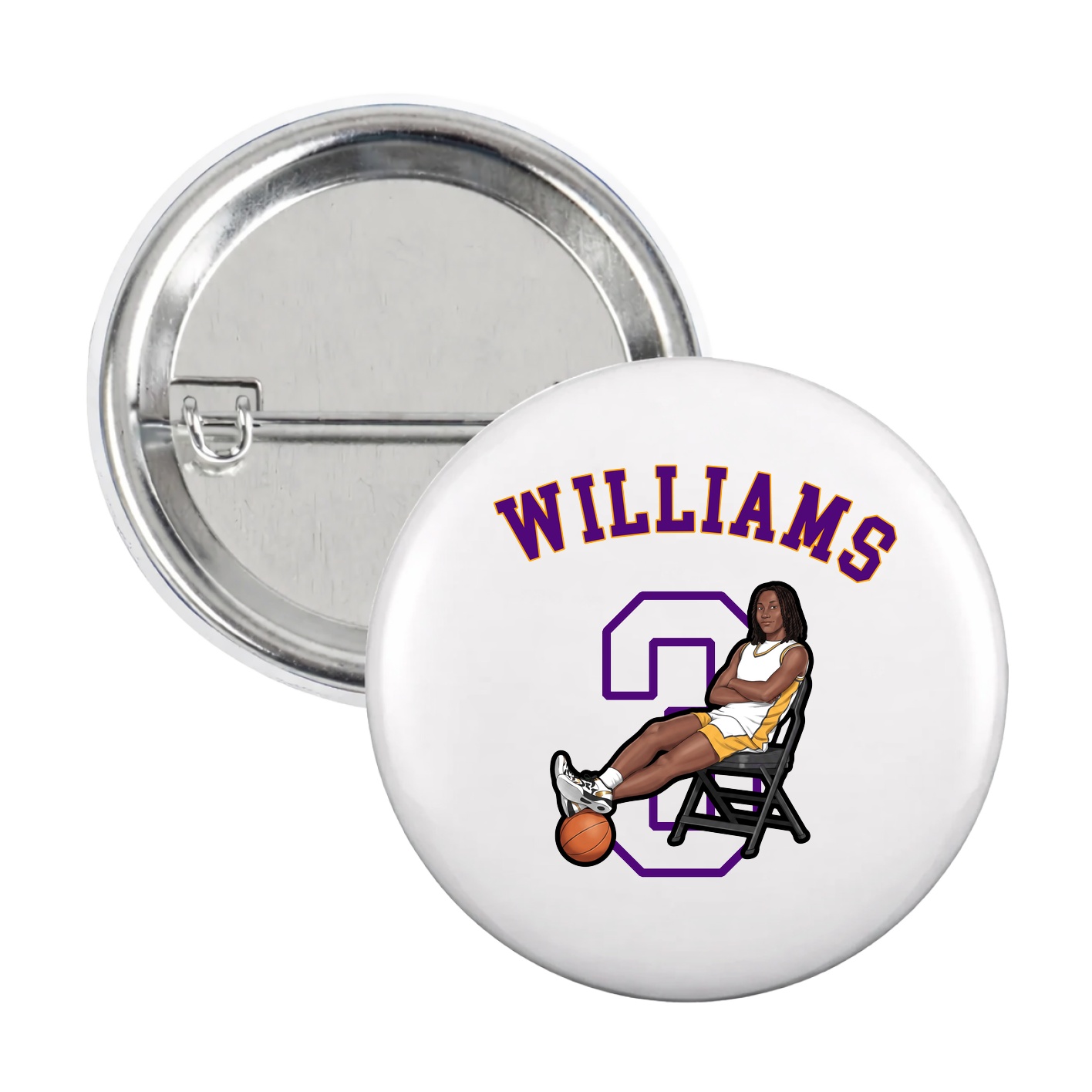 Game Day Button — Shirsey Arch in White