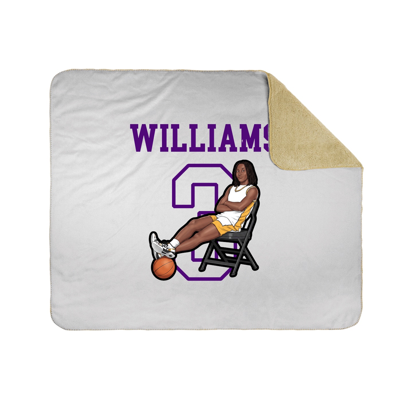 Throw Blanket — Shirsey in White