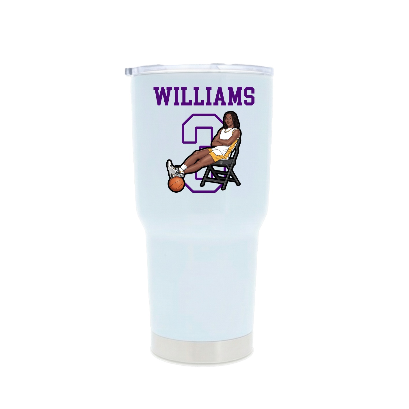 30oz Stainless Steel Tumbler — Shirsey in White