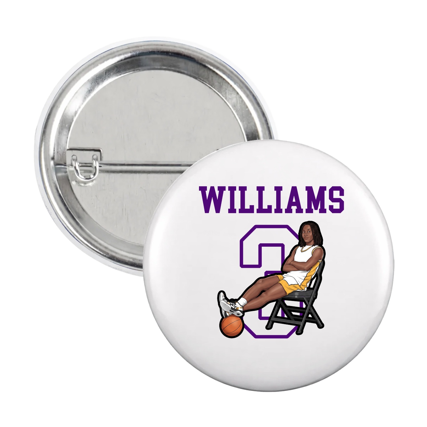 Game Day Button — Shirsey in White