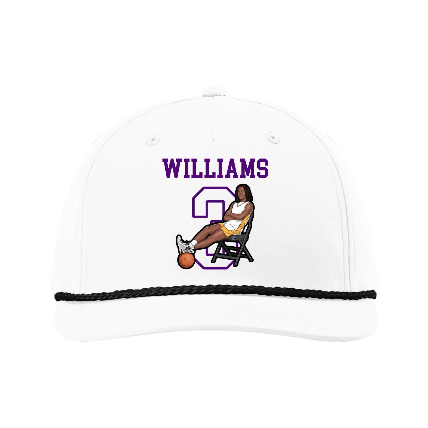 Five-Panel Classic Rope Cap — Shirsey in White