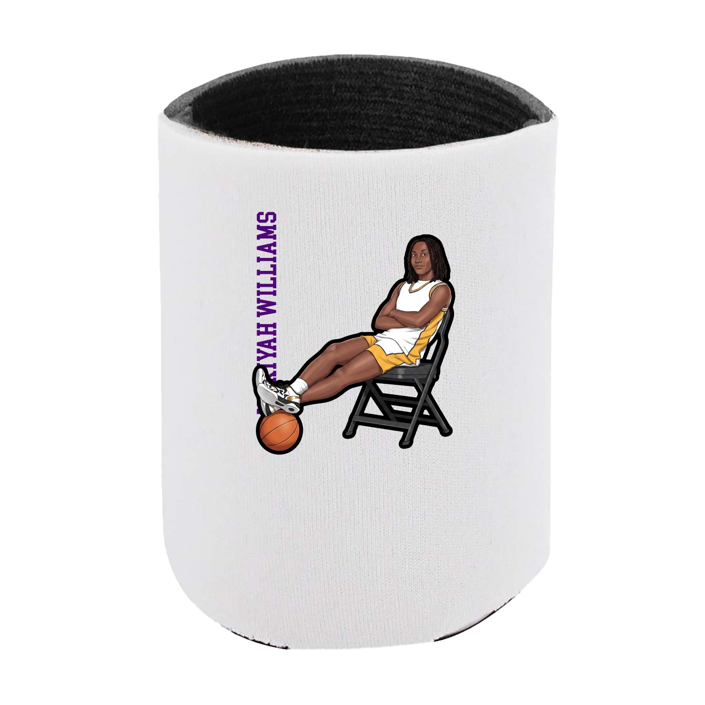 Can Holder — Name Vertical in White