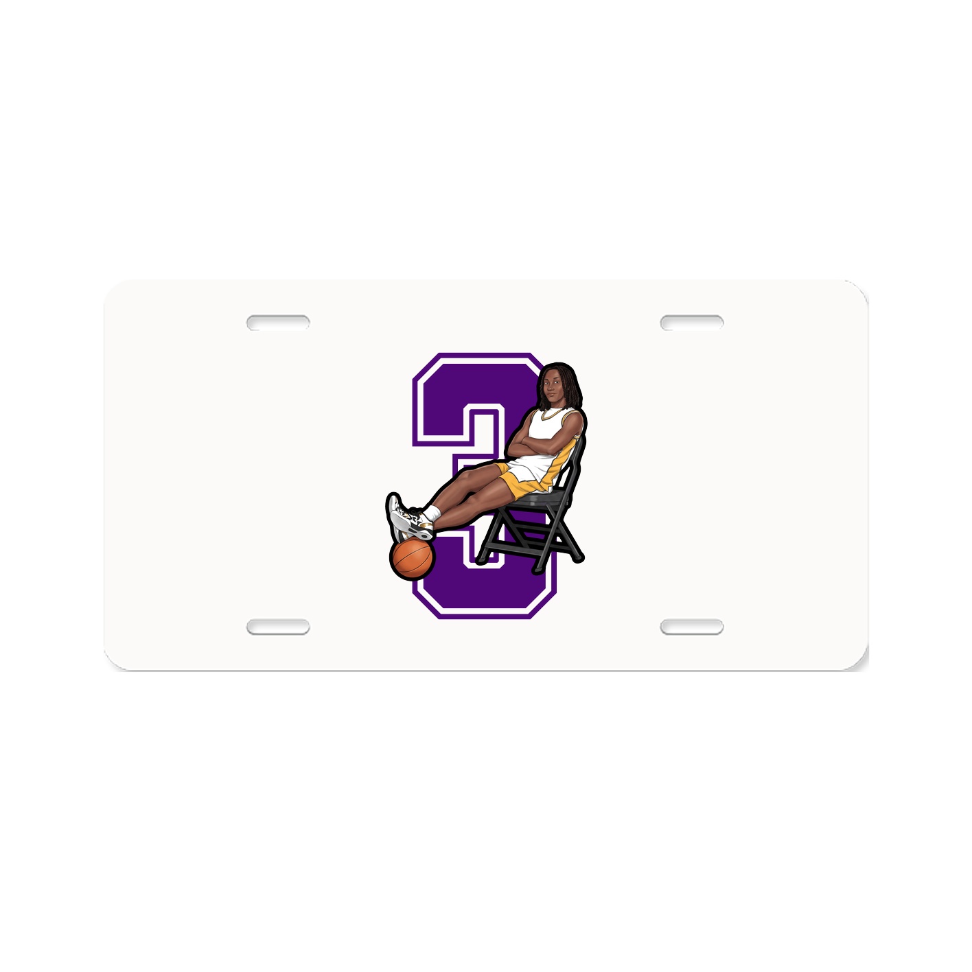 License Plate — Number in Classic