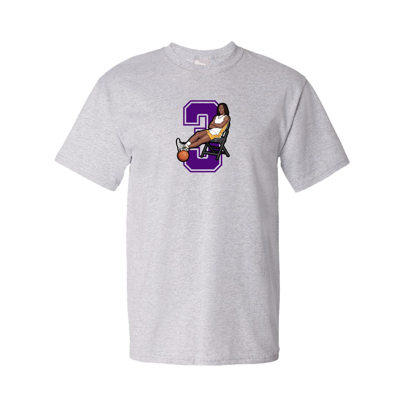 Youth Tee — Number in Grey