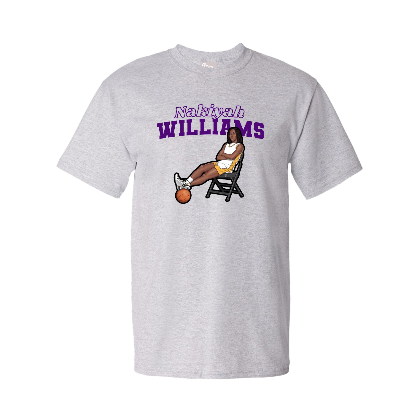 Tee — Name Arch in Grey