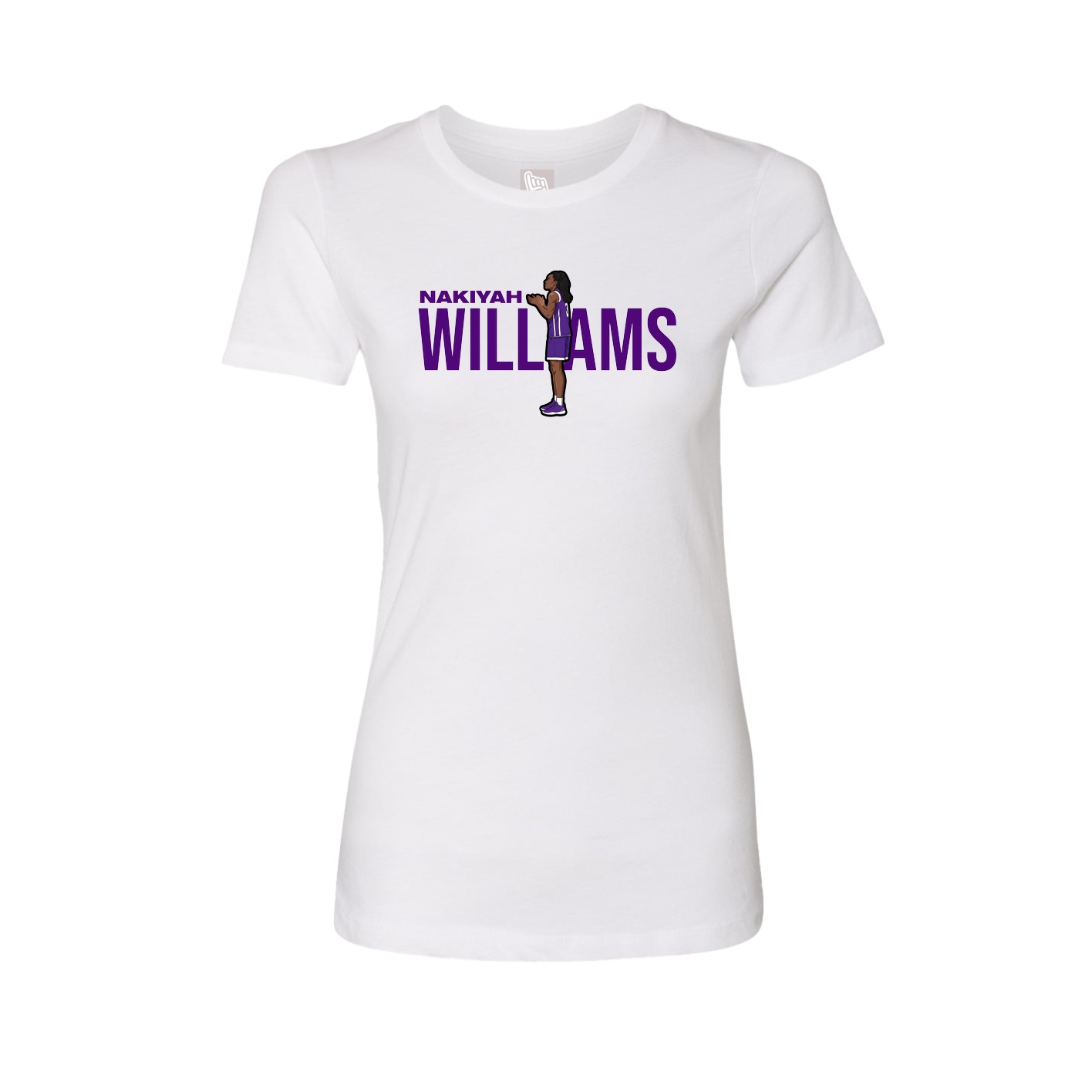 Womens Tee — Player Name in White
