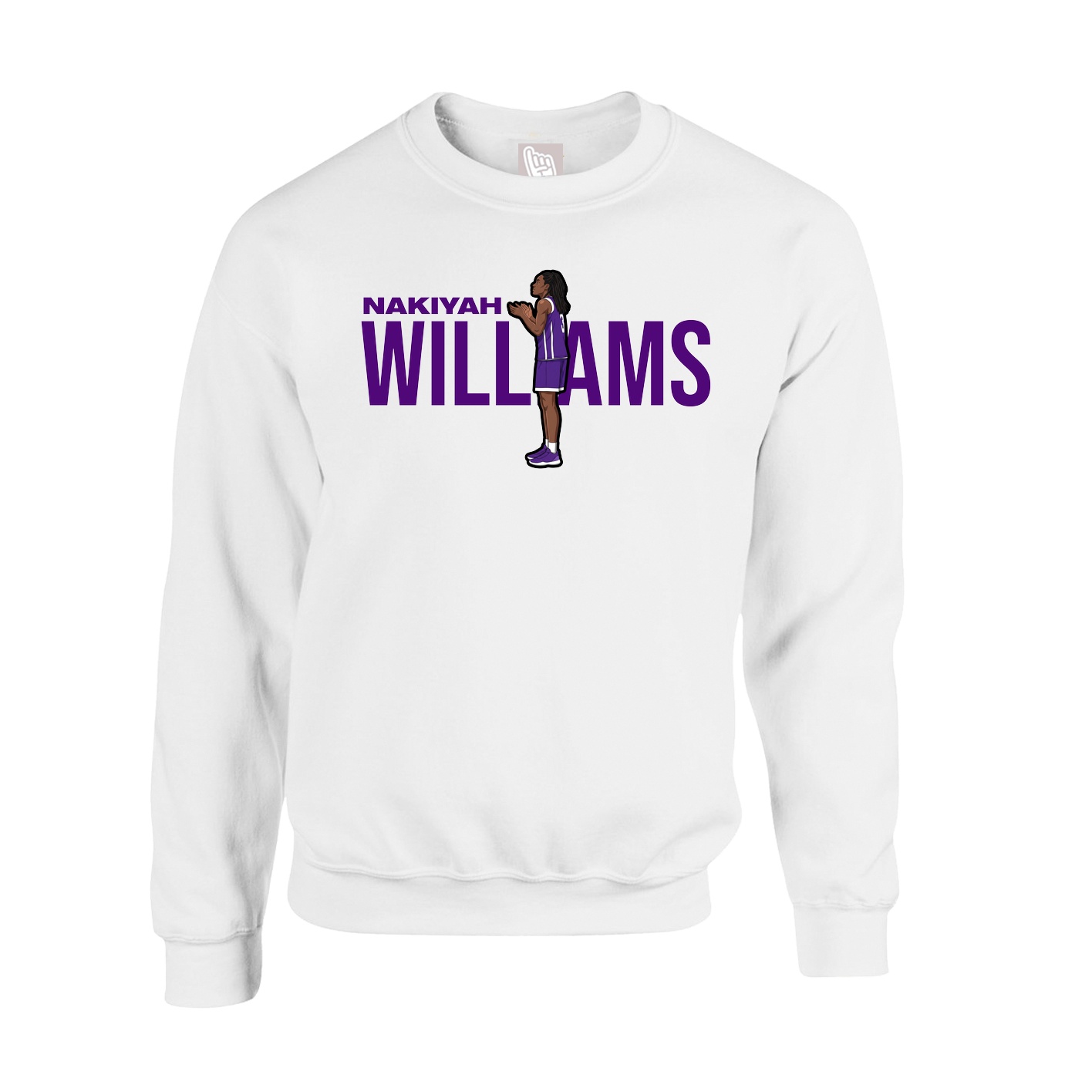 Fleece Crew — Player Name in White