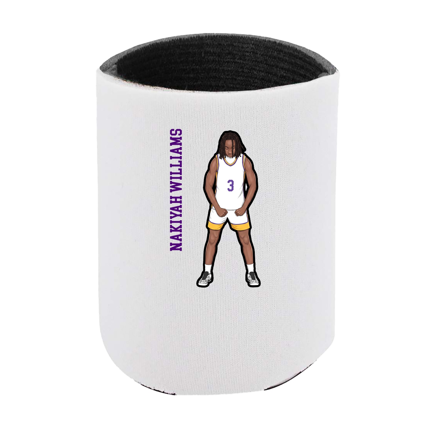 Can Holder — Name Vertical in White