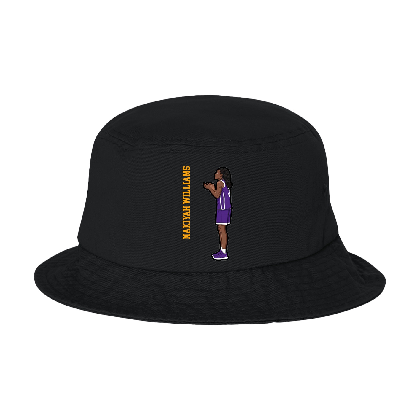 Bucket Cap — Name Vertical in Black