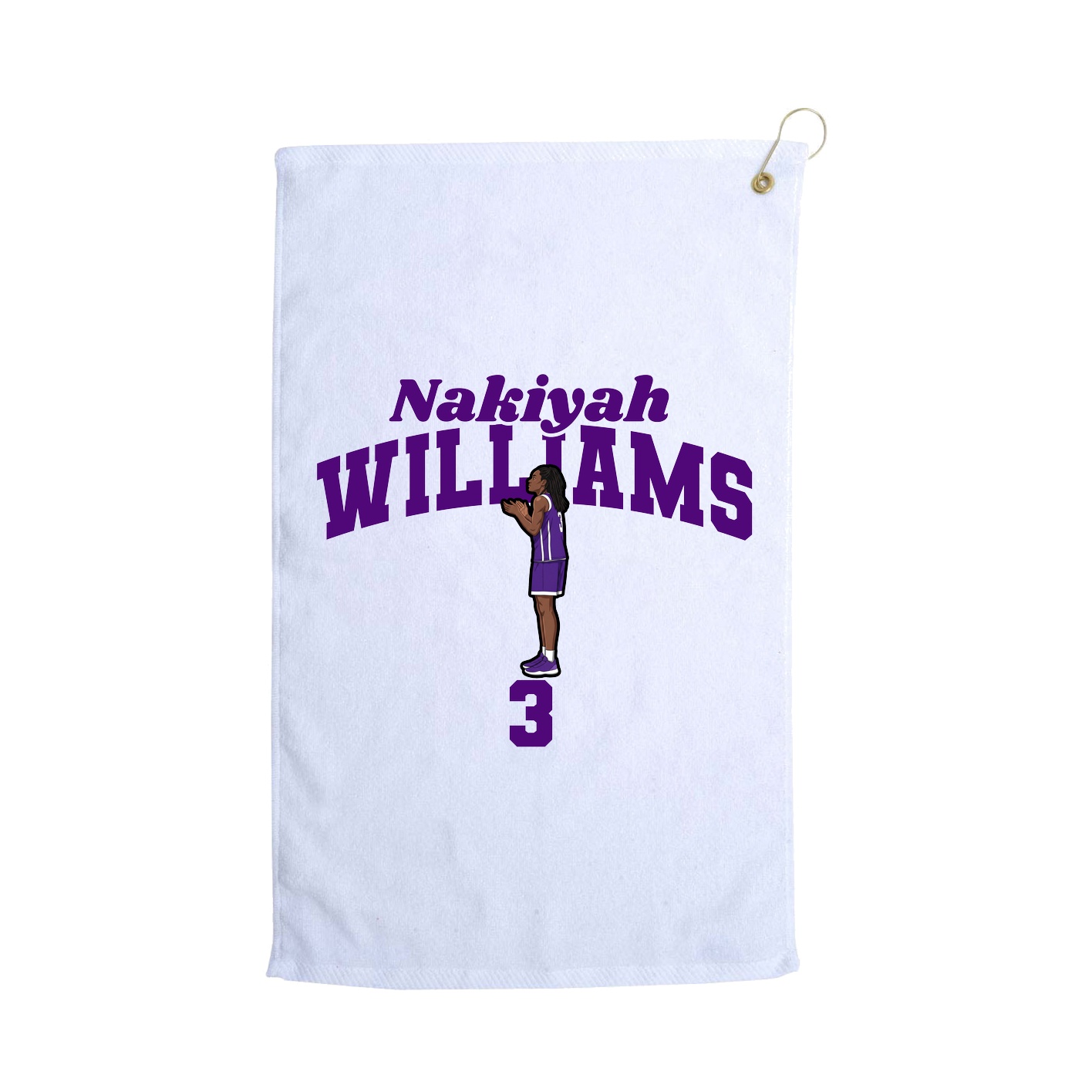 Golf Towel — Signature Arch in White