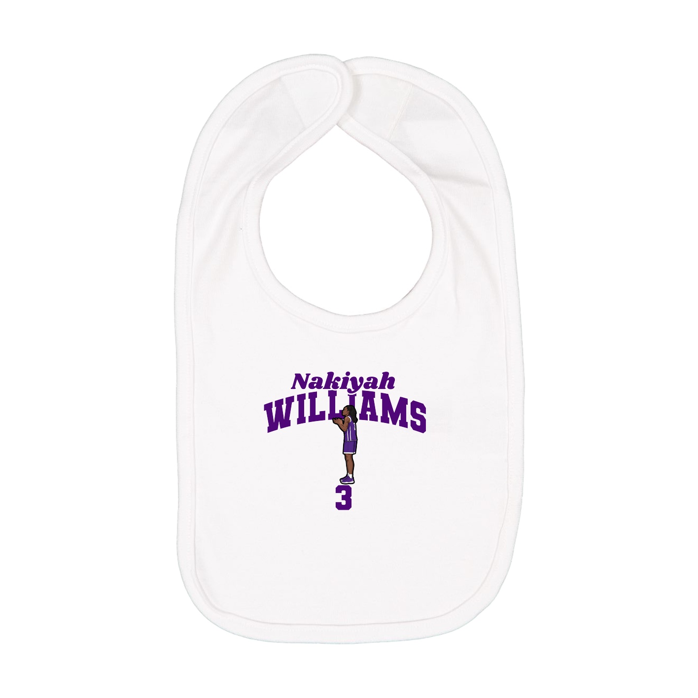 Infant Bib — Signature Arch in White