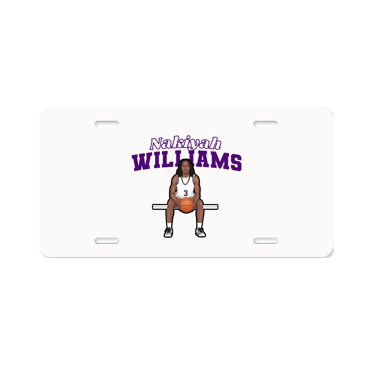License Plate — Name Arch in Classic