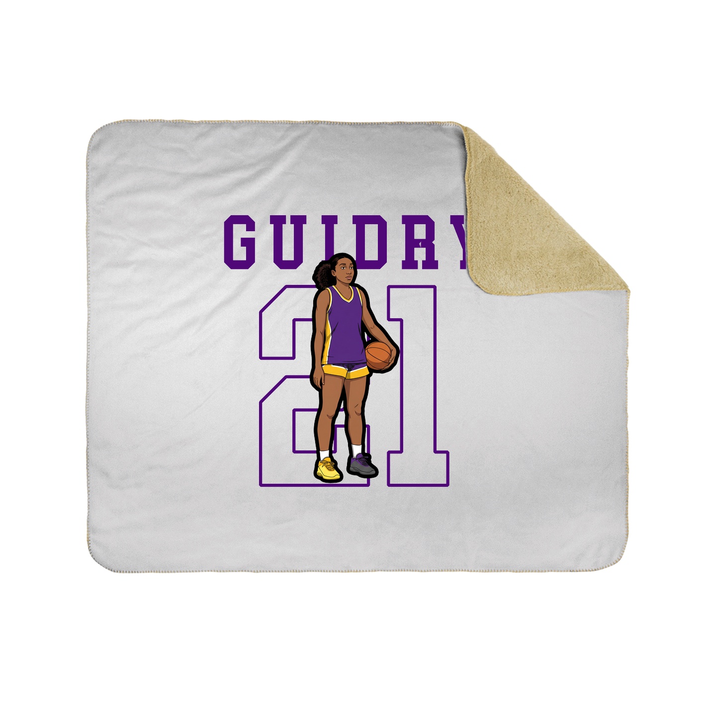 50x60 Sherpa Lined Throw Blanket
