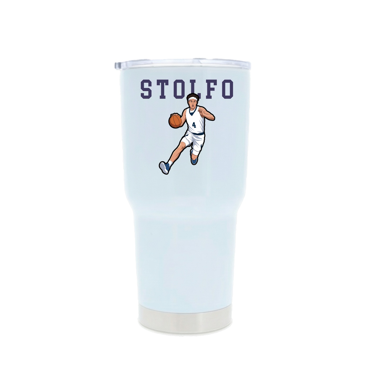 30oz Stainless Steel Tumbler — Shirsey in White