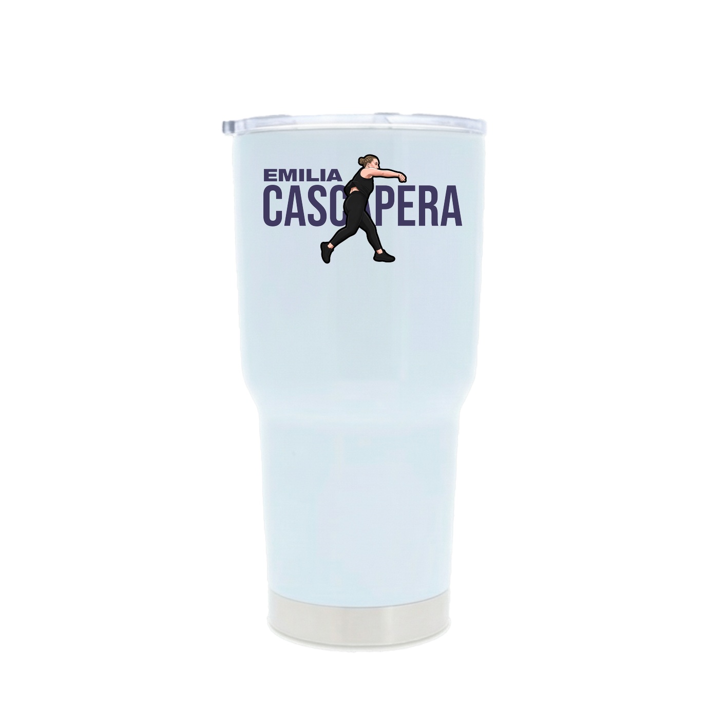 30oz Stainless Steel Tumbler — Player Name in White