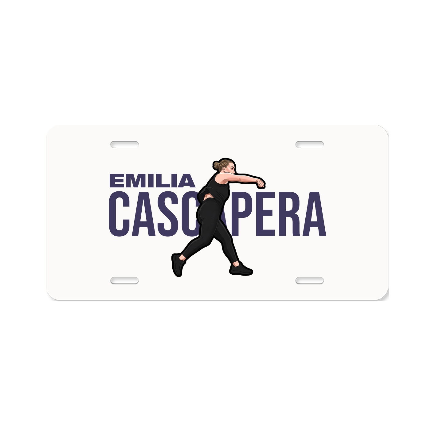 License Plate — Player Name in Classic