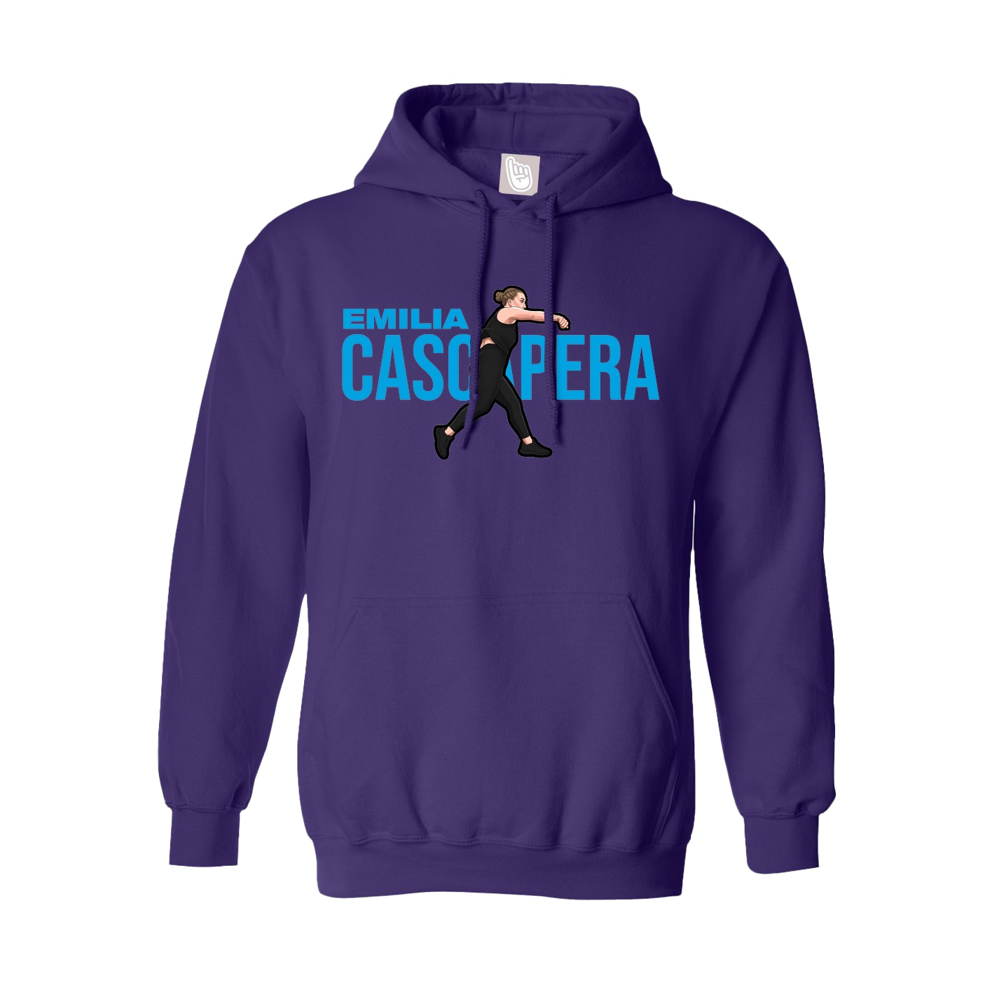 Youth Hoodie — Player Name in Purple