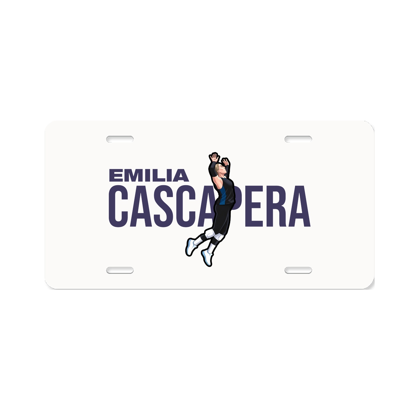 License Plate — Player Name in Classic