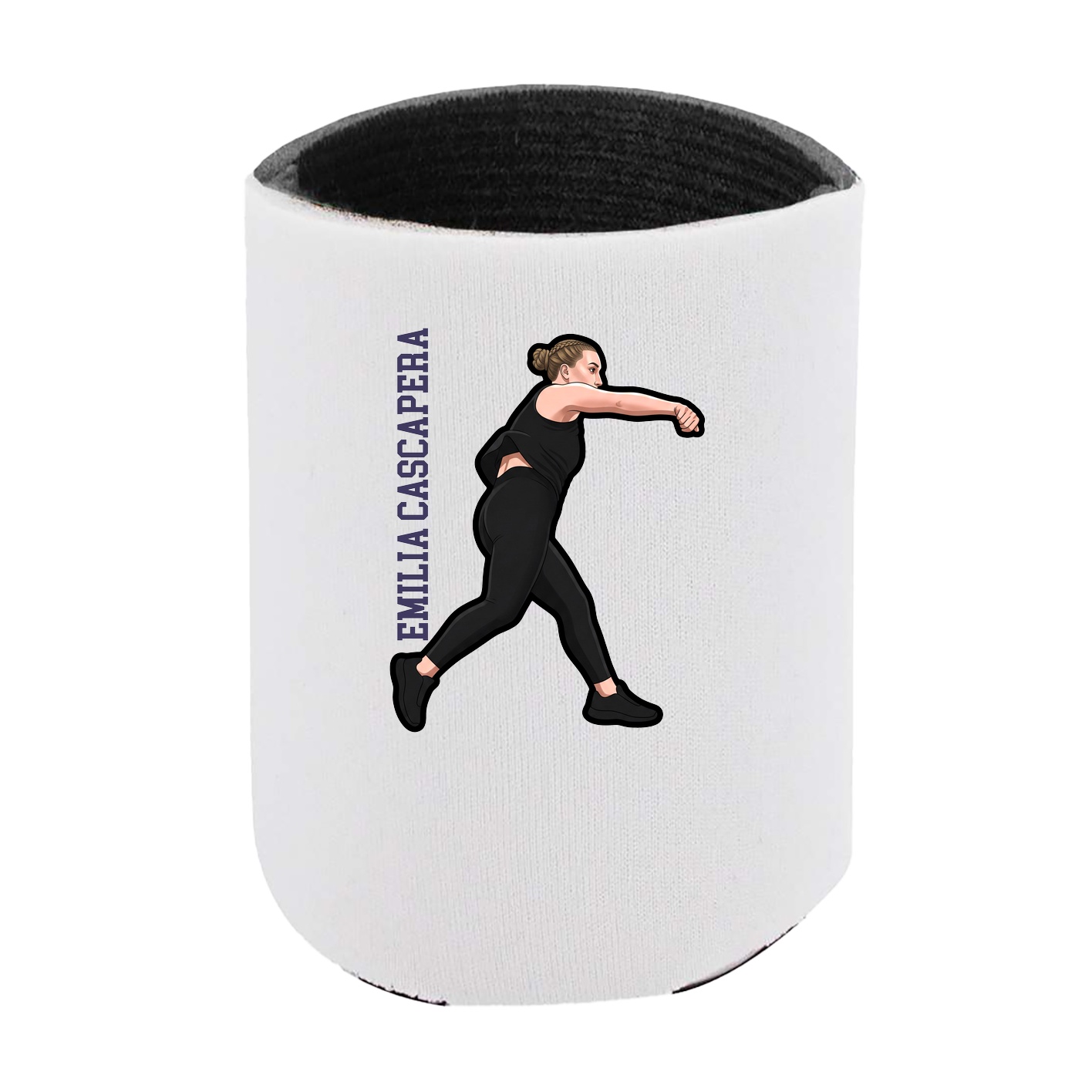 Can Holder — Name Vertical in White