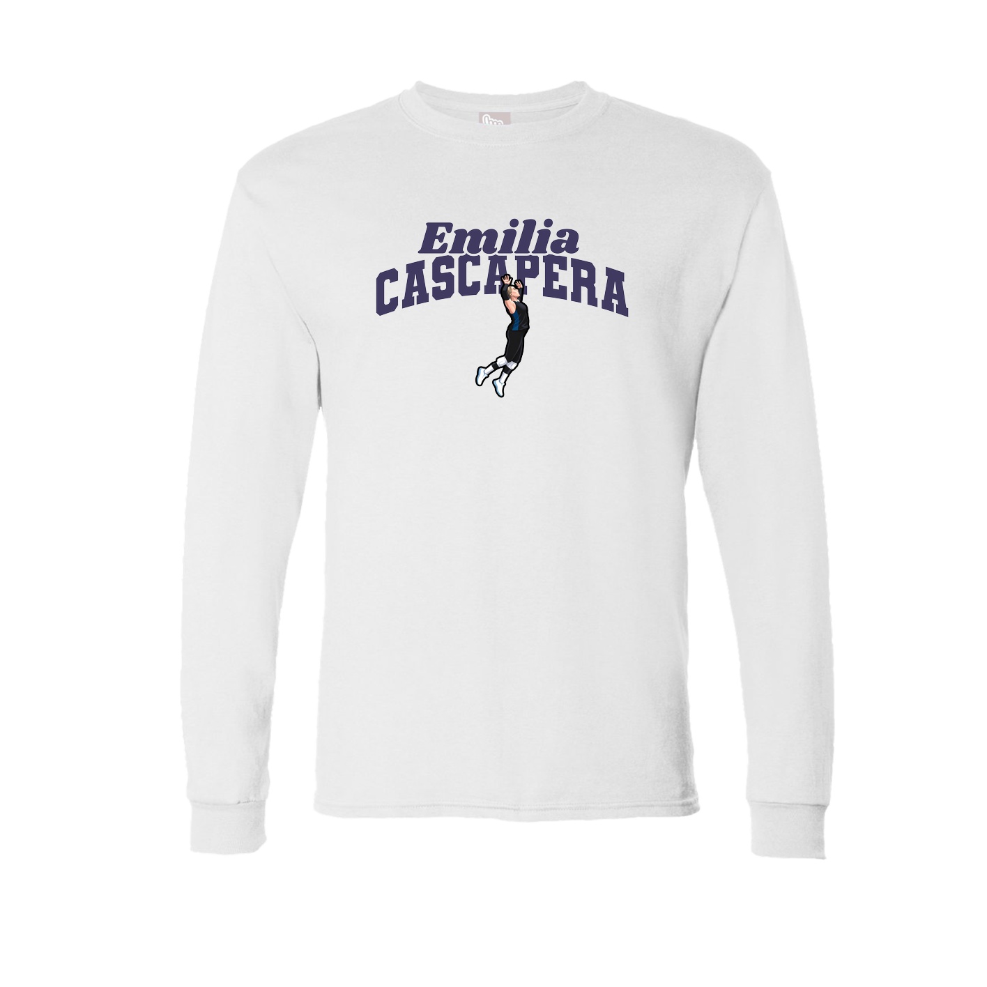 Long Sleeve Tee — Signature Arch in White