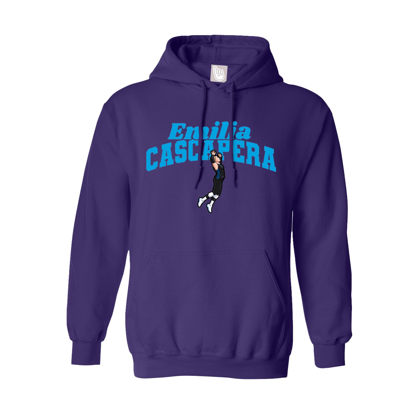 Hoodie — Signature Arch in Purple