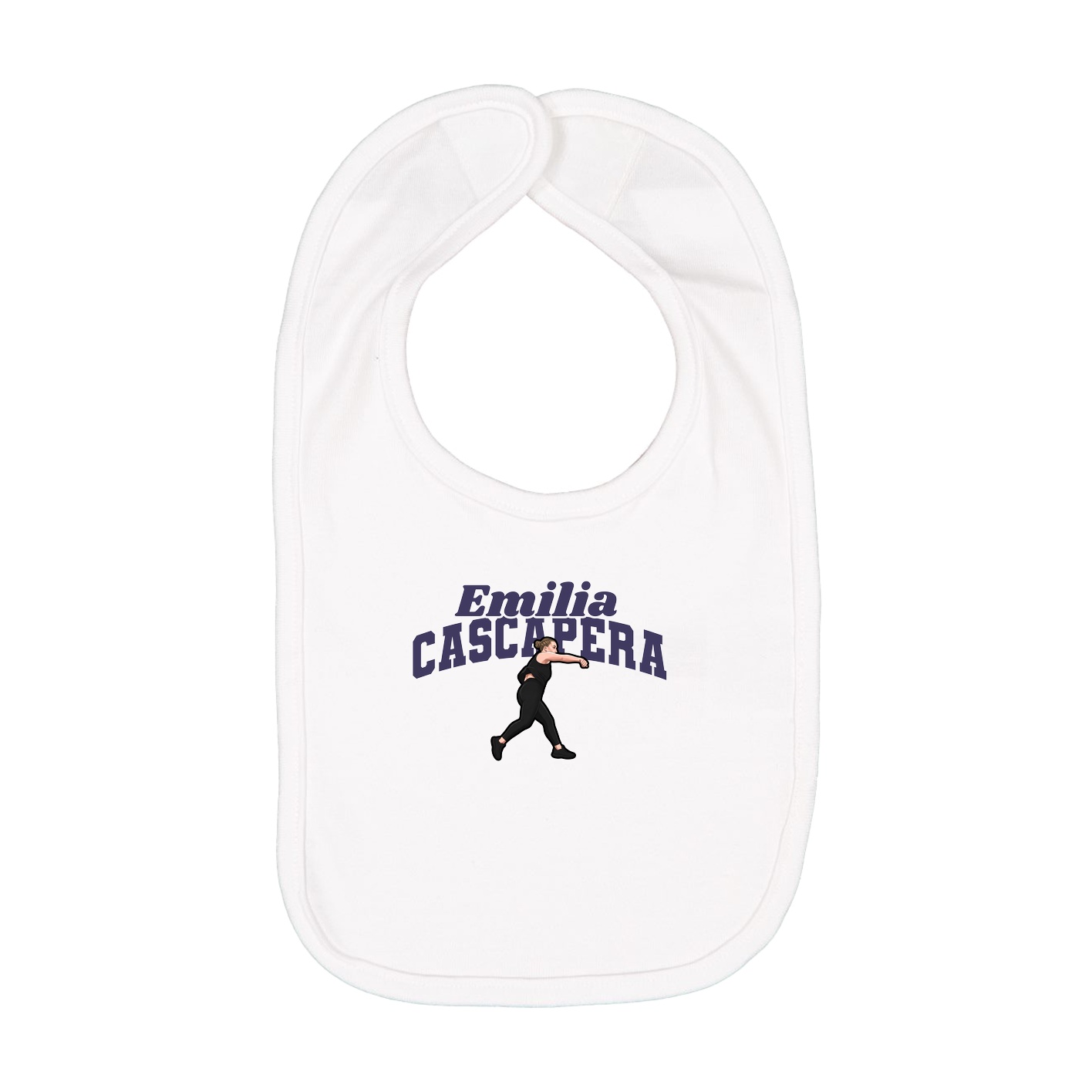 Infant Bib — Signature Arch in White