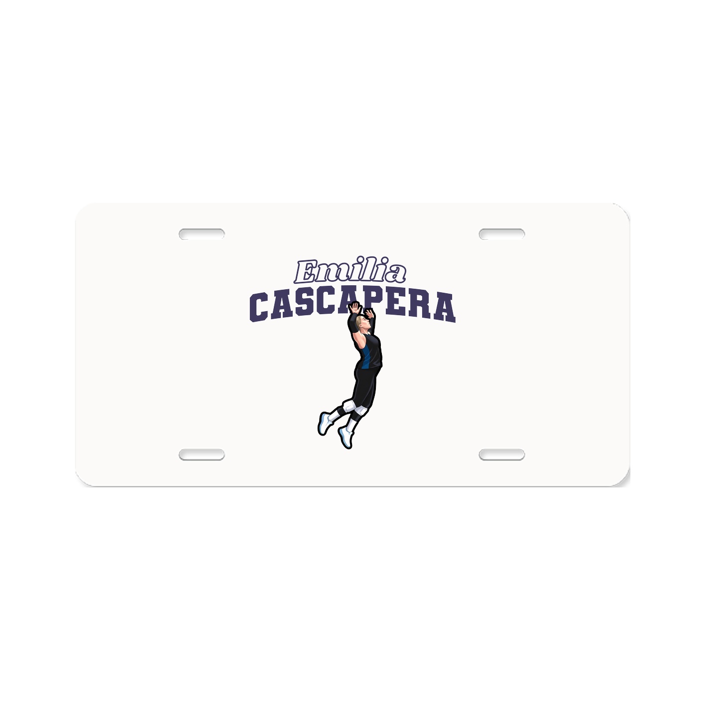 License Plate — Name Arch in Classic