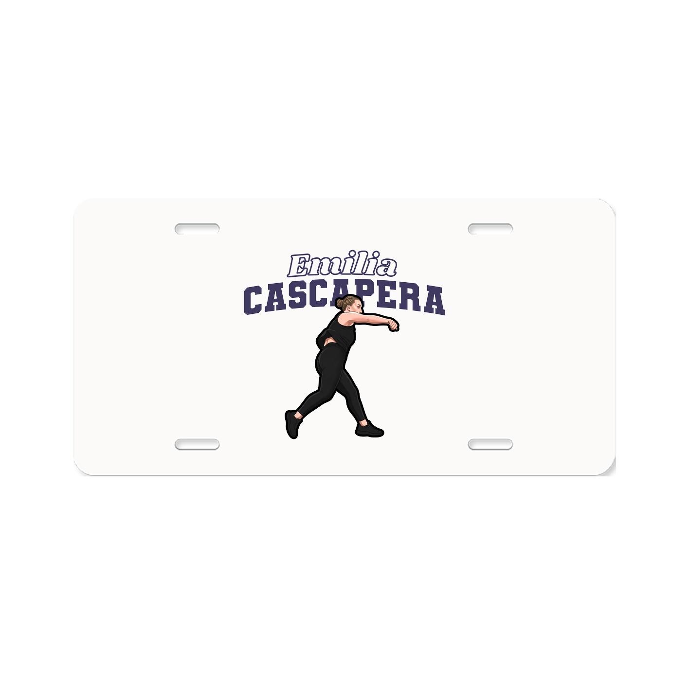 License Plate — Name Arch in Classic