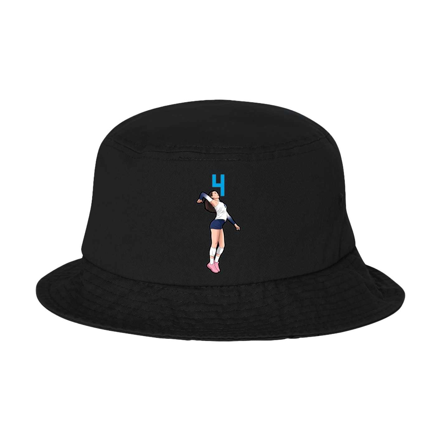Bucket Cap — Number Top in Black