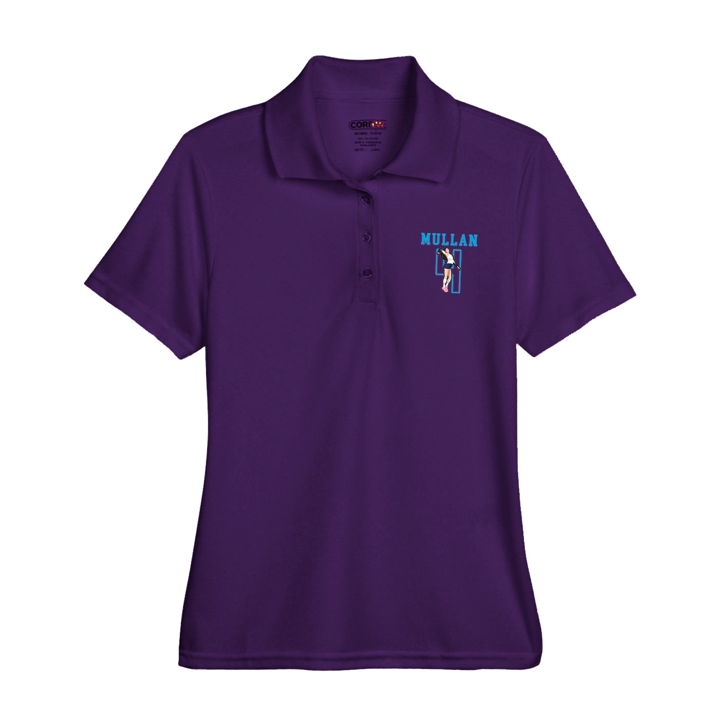 Womens Performance Polo — Shirsey in Purple