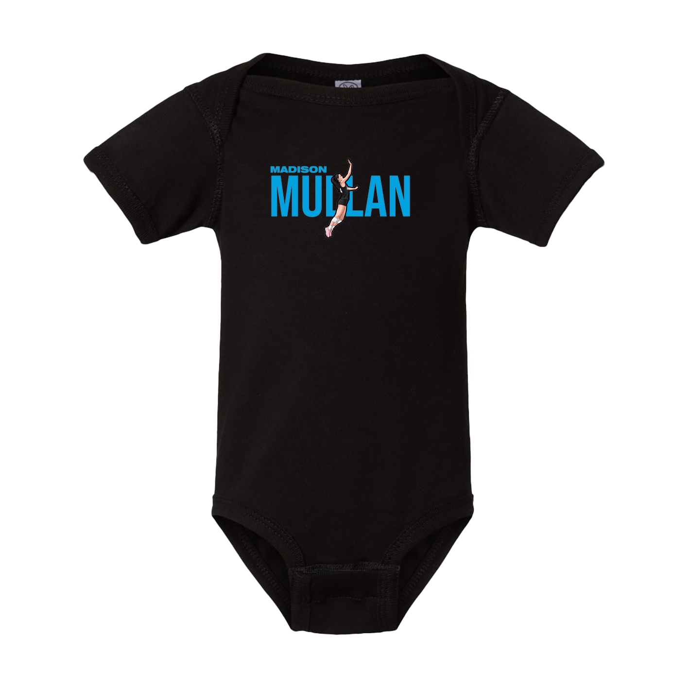 Baby Onesie — Player Name in Black