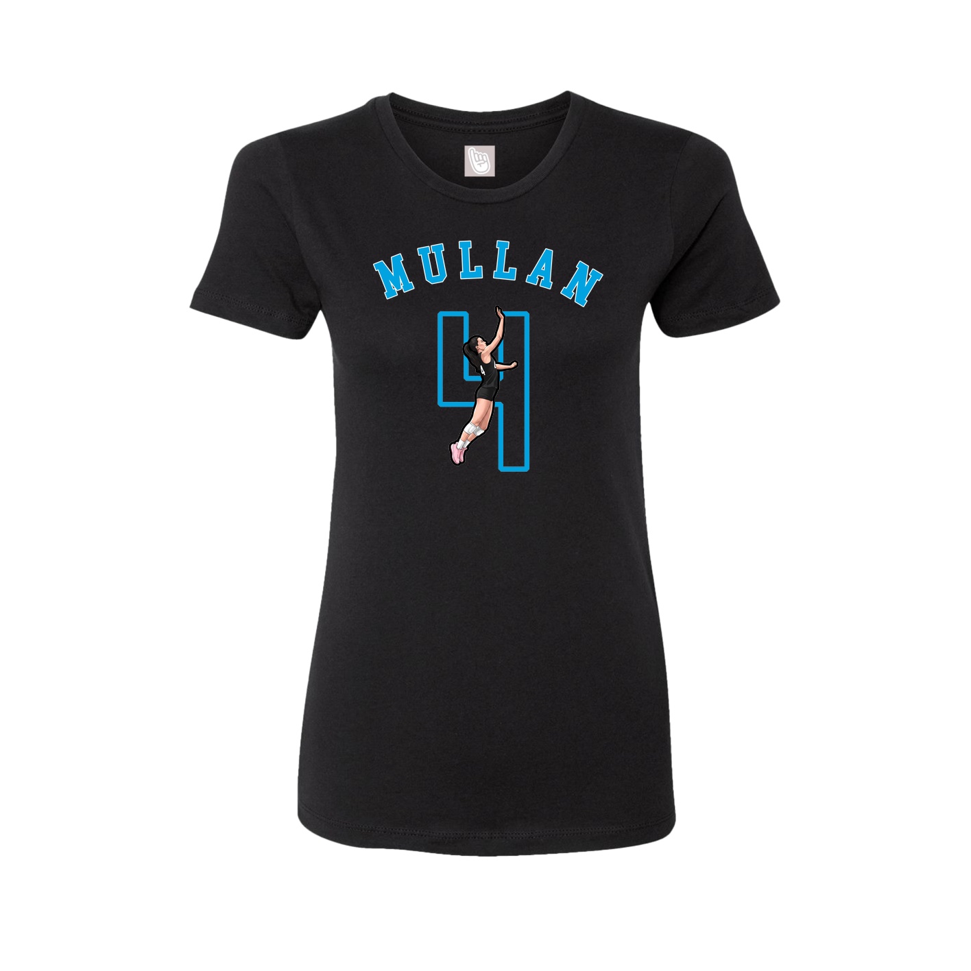 Fitted Women's Tee — Shirsey Arch in Black