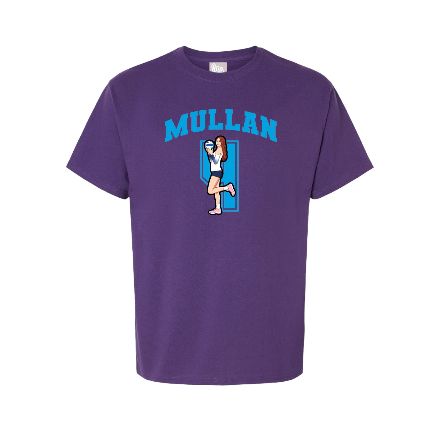 Youth Tee — Number in Purple