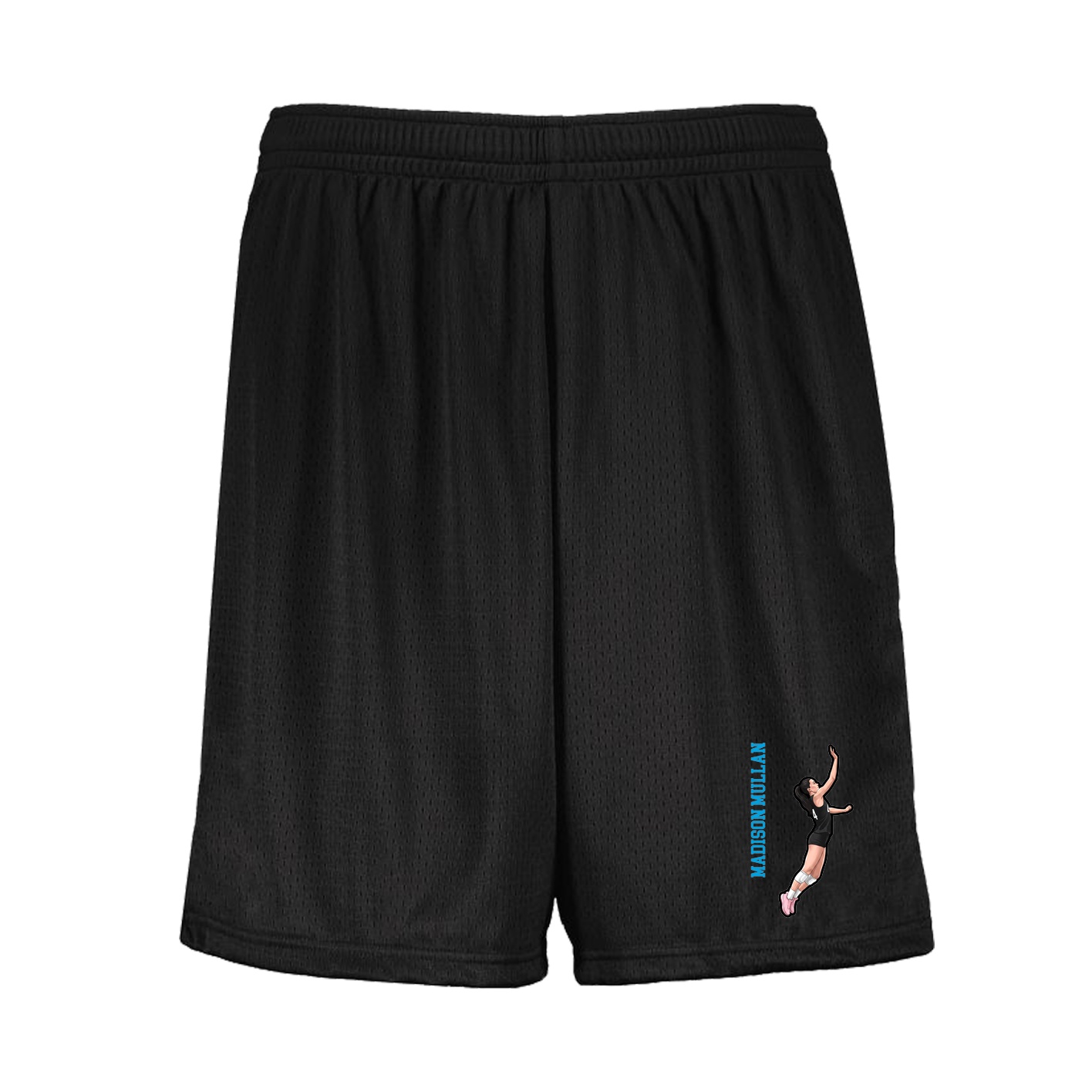 Shorts — Name Vertical in Black