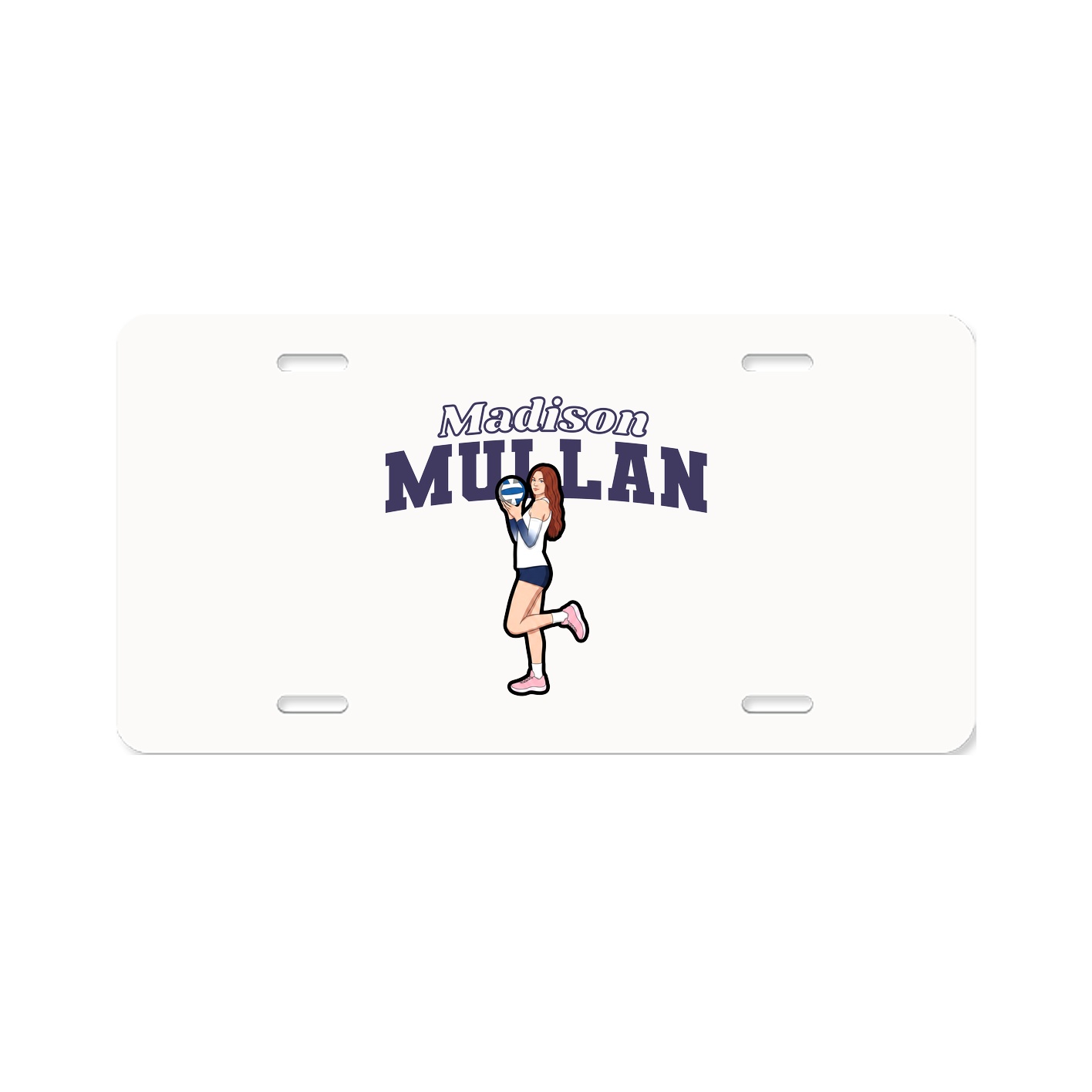 License Plate — Name Arch in Classic