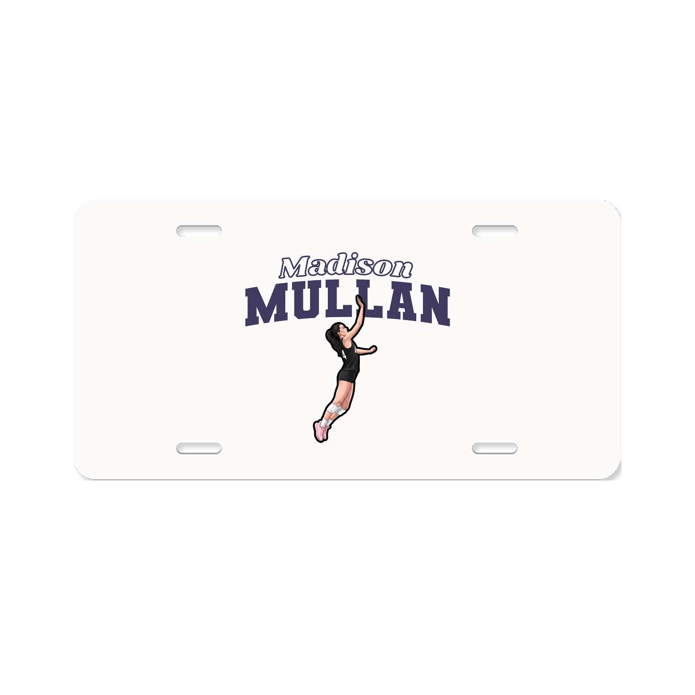 License Plate — Name Arch in Classic